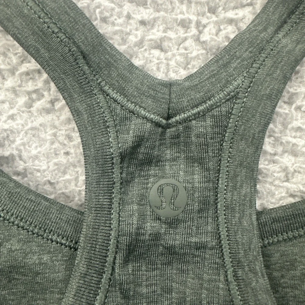 Lululemon Ebb To Street Tank Top Smoked Spruce Green Athletic Athleisure Women 6